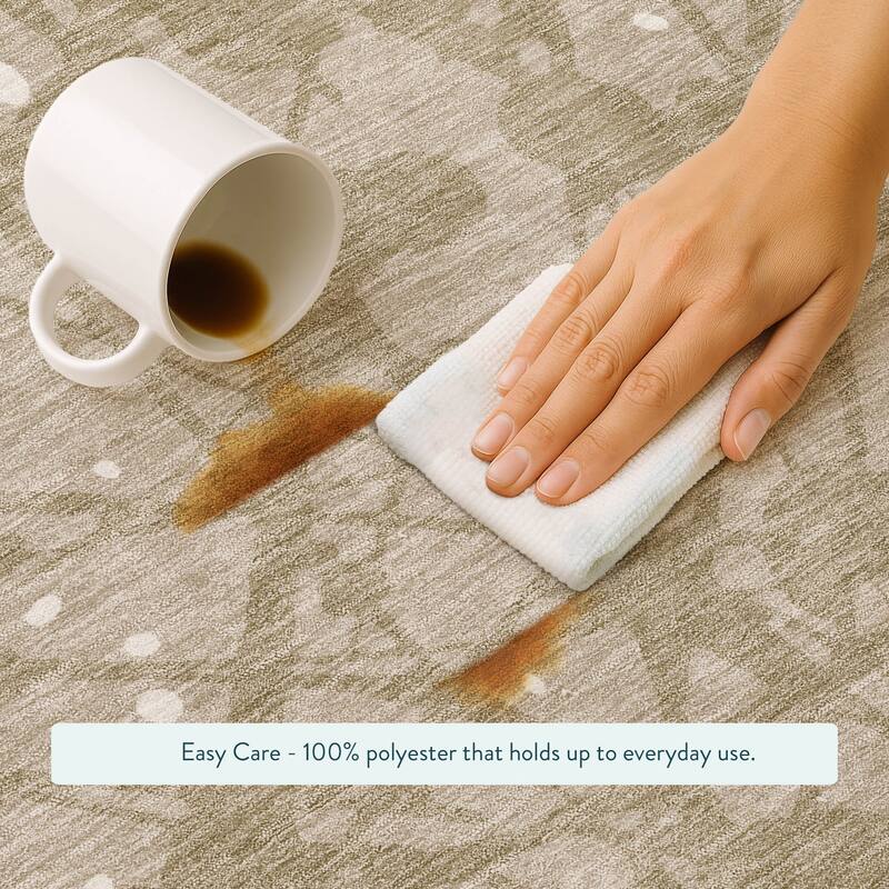 Machine Washable Indoor/ Outdoor Modern Campo Chantille Rug