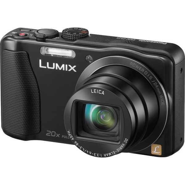 Panasonic Lumix DMC-ZS25 Digital Camera (Black) - Overstock - 27615647