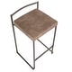 preview thumbnail 7 of 18, Carbon Loft Forrest Antique Stackable Fully Welded Counter Stool (Set of 3)