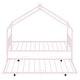 preview thumbnail 20 of 45, Metal Adorable House Twin Size House Bed with Twin Size Trundle Bed,Kids and Baby