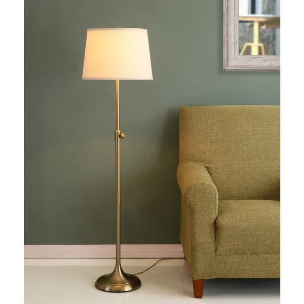 Tilley Vintage Brass Adjustable Floor Lamp On Sale Overstock 7896654