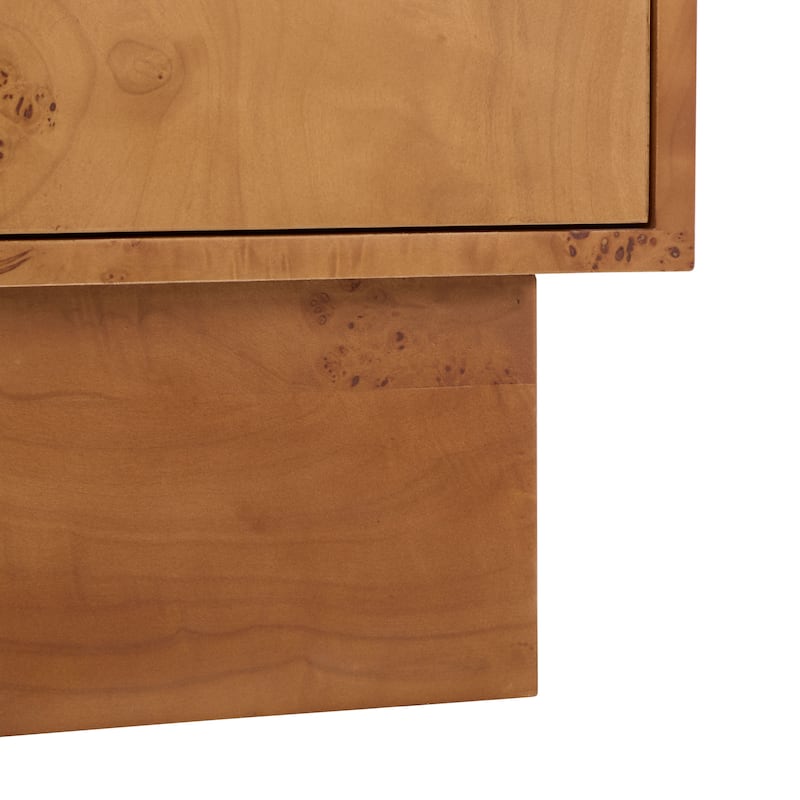 SAFAVIEH Couture Tessly Burl Veneer Chest - 32"W x 19"D x 30"H