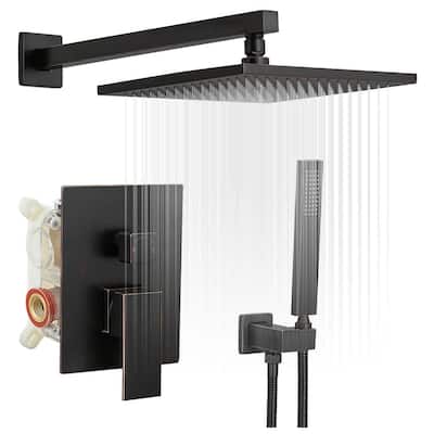 WIZ 2-Spray 10 in. Wall Mount Shower Head System Shower Faucet