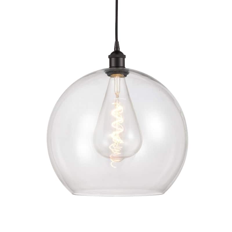 Innovations Lighting 616-1P-17-14 Athens Pendant Athens 14" Wide - Oil Rubbed Bronze / Clear
