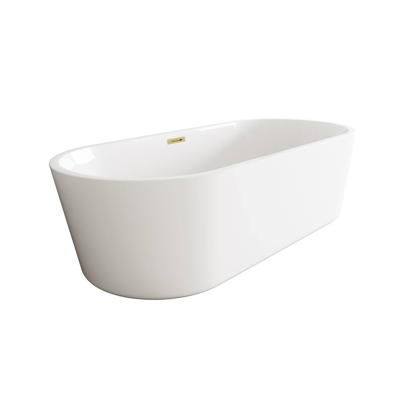 Odell Soaking Bathtub in Glossy White