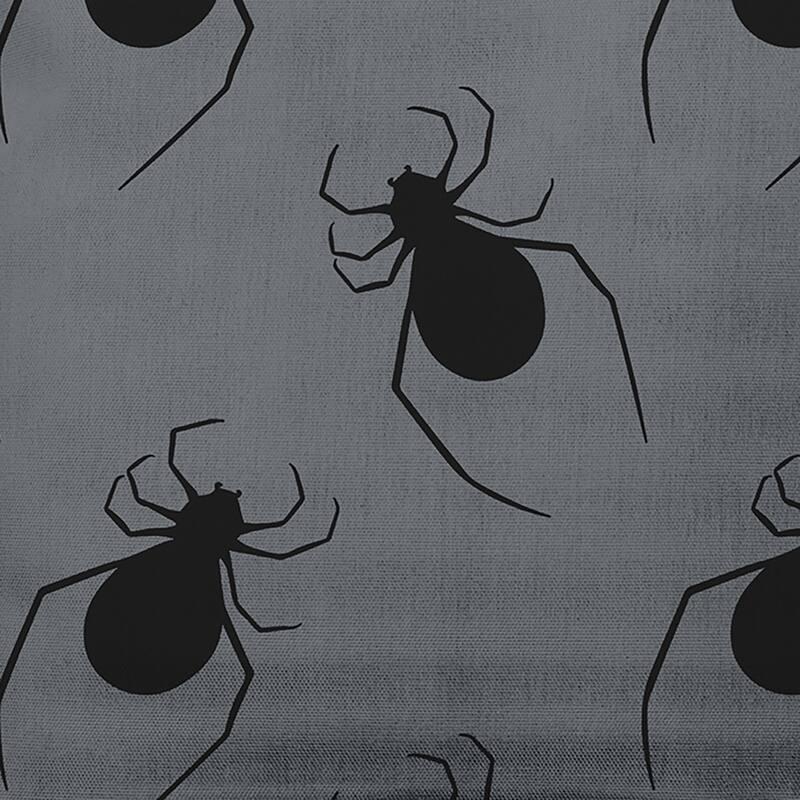 Crawling Spiders Decorative Throw Pillow - 26" x 26" - Steel Gray