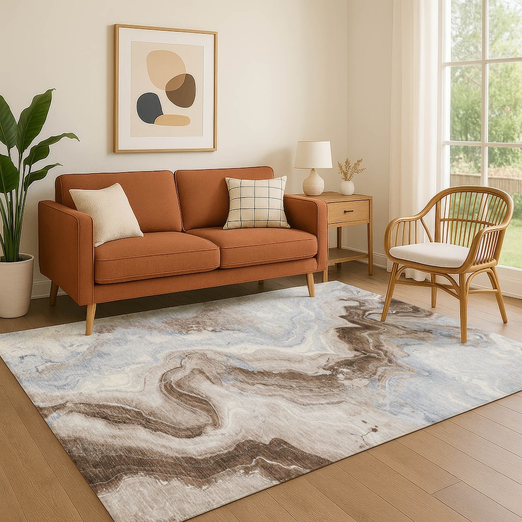 Premium Washable Super Soft Abstract Chic Mayfield Rug