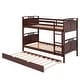 preview thumbnail 4 of 7, Twin-Over-Twin Wooden Bunk Bed with Twin Size Trundle, Separable Bunk Bed
