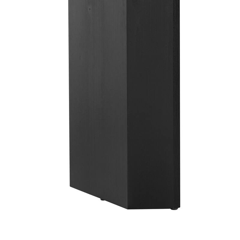 Roomfitters Elegant Console Table with Fireplace Design, High-Quality Wood Veneer, Versatile for Entryway