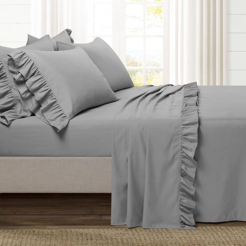 Lush Decor Reyna Ruffle Sheet Set