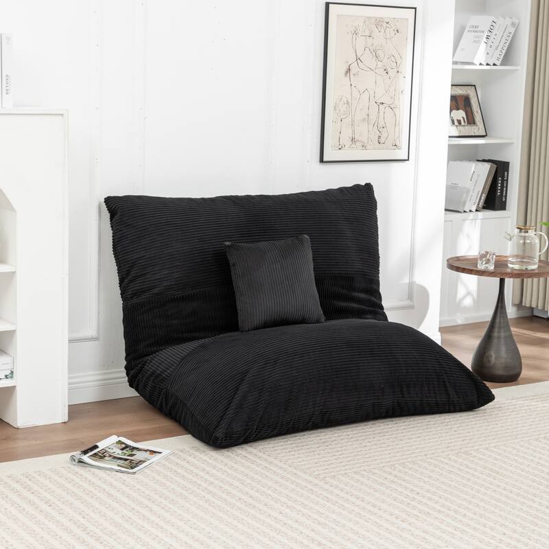 Extra Large Floor Bean Bag Chair - Lazy Lounger for Adults & Kids in Living Rooms & Balconies
