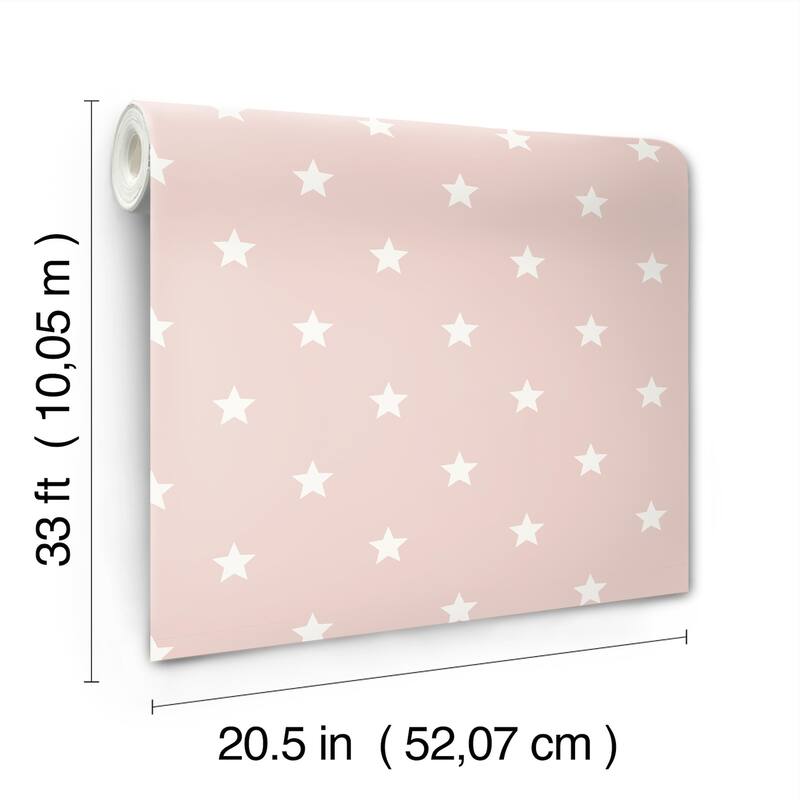 Advantage Starry Motif Pink Geometric Wallpaper