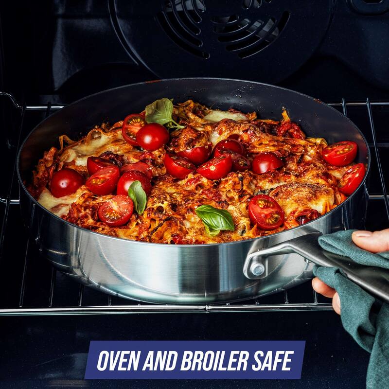 Blue Diamond TriPly Stainless Steel Healthy Ceramic Nonstick, 3.75Qt