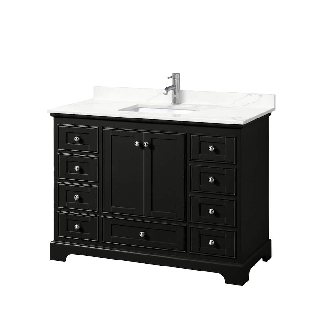 Wyndham Collection WCS202048S-QTZ-UNSMXX Deborah 48" Free Standing