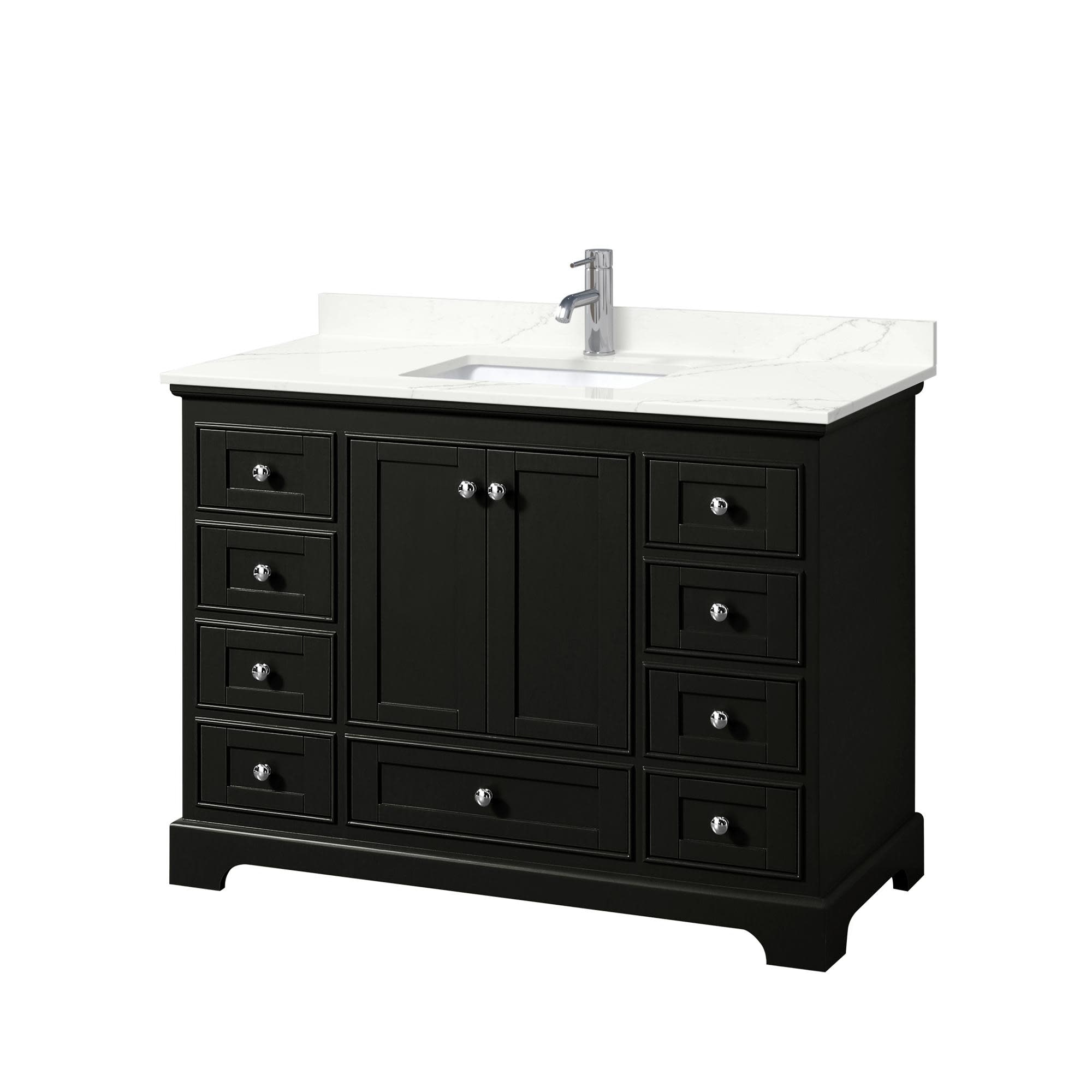 Wyndham Collection WCS202048S-QTZ-UNSMXX Deborah 48" Free Standing