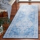 preview thumbnail 4 of 48, SAFAVIEH Tucson Betzy Transitional Machine Washable Rug 2'6" x 10' Runner - Light Blue/Blue - Runner