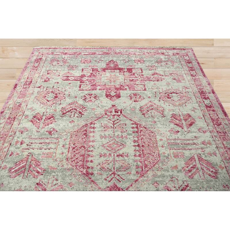 Hand Knotted Turkish Oushak Gray Arts & Crafts Wool Oriental Area Rug