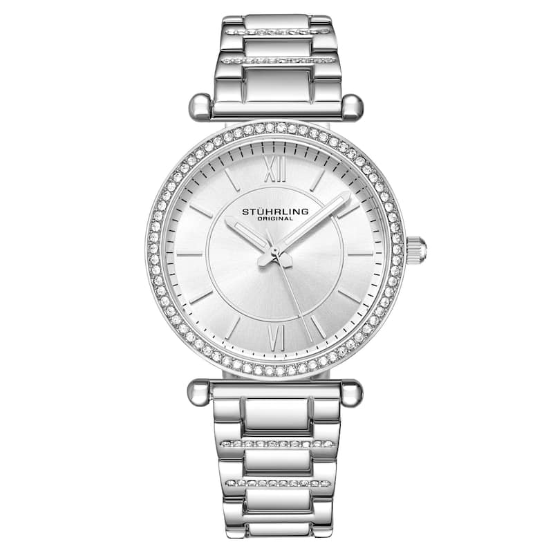 Stuhrling Original Aria 3905 Quartz 36mm Classic - Silver face