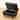 Black Rectangle Living Room Ottoman Foot Rest Stool