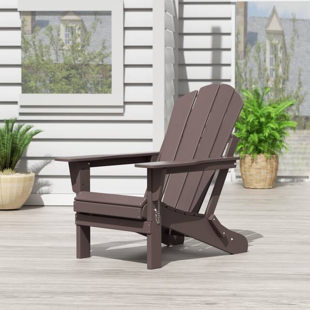 Laguna Folding Poly Eco-Friendly All Weather Outdoor Adirondack Chair