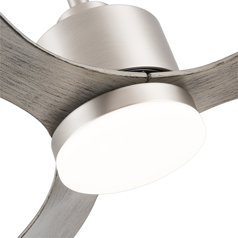 52"/42" Black/Gold LED Ceiling Fan with Lights Remote(3-Blade)