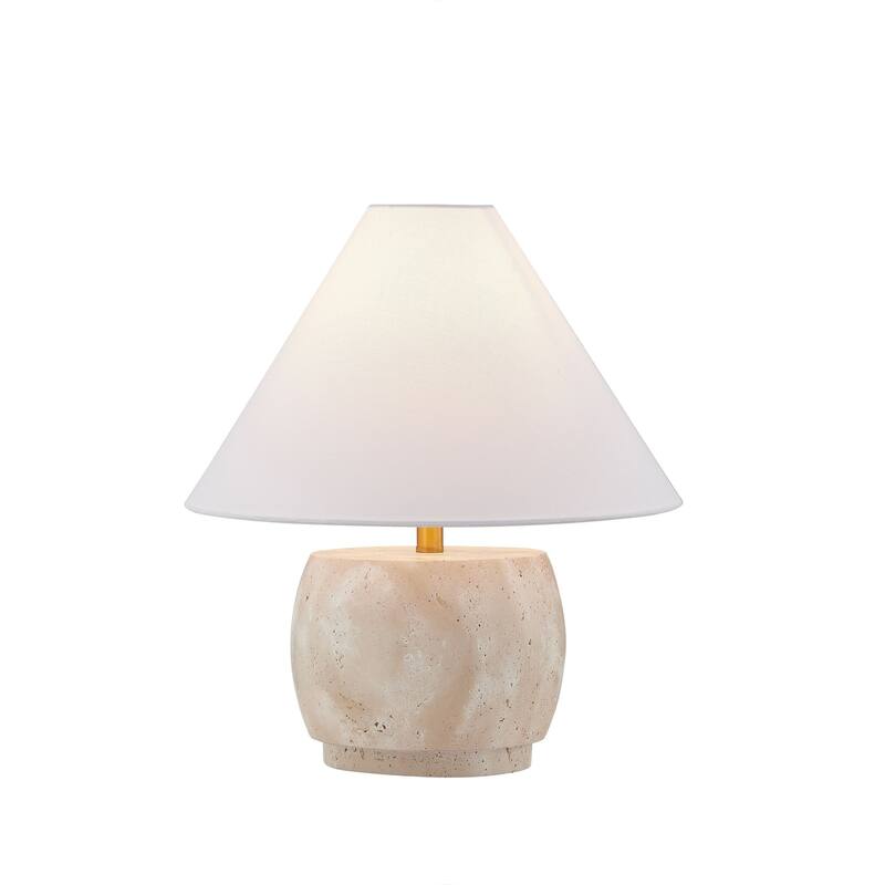 Reno 17" Table Lamp with Linen Shade, Beige