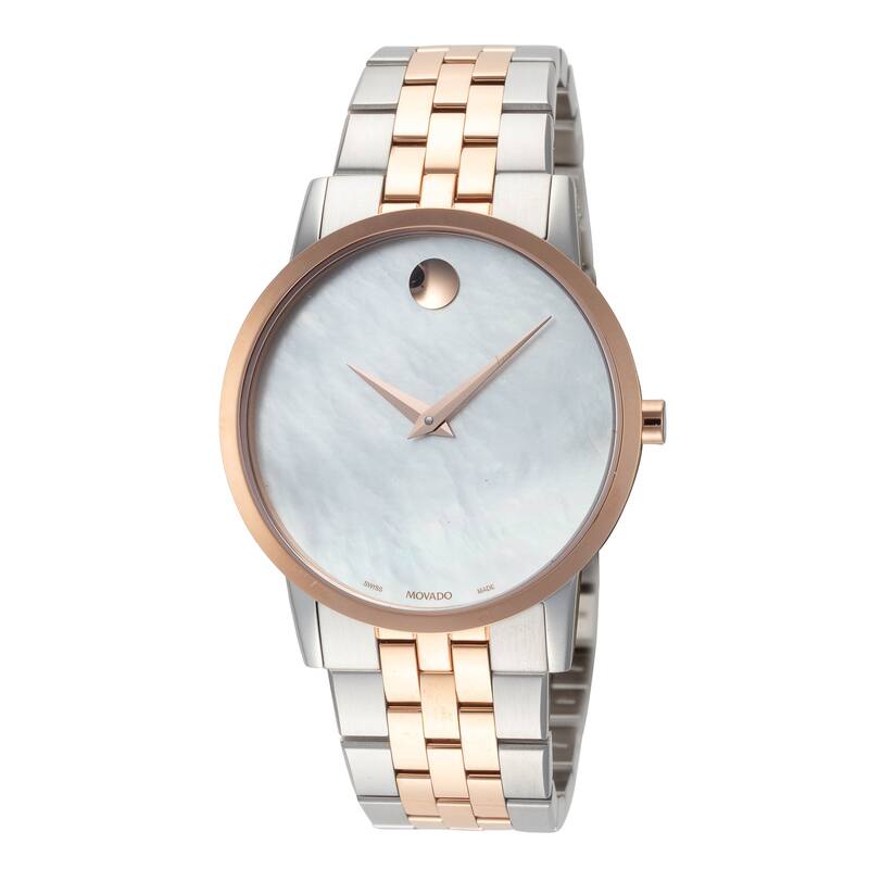 Movado Women's 33mm Museum Quartz Watch 0607629 - White Mother-of-Pearl ...