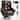 Power Lift Recliner Chair Genuine Leather with Heat and Massage Brown