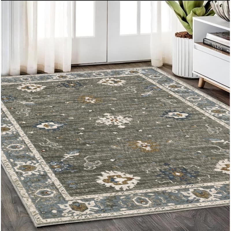 HomeRootsOriental Traditional Runner Area Rug - 92.52' X '62.99' X '0.39