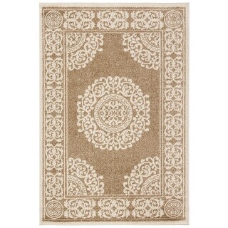 SAFAVIEH Amherst Alkea Contemporary Rug - Wheat - 4' x 6'
