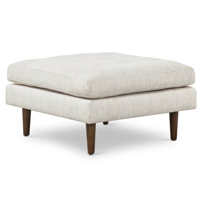 Poly & Bark Napa Velvet Fabric Ottoman