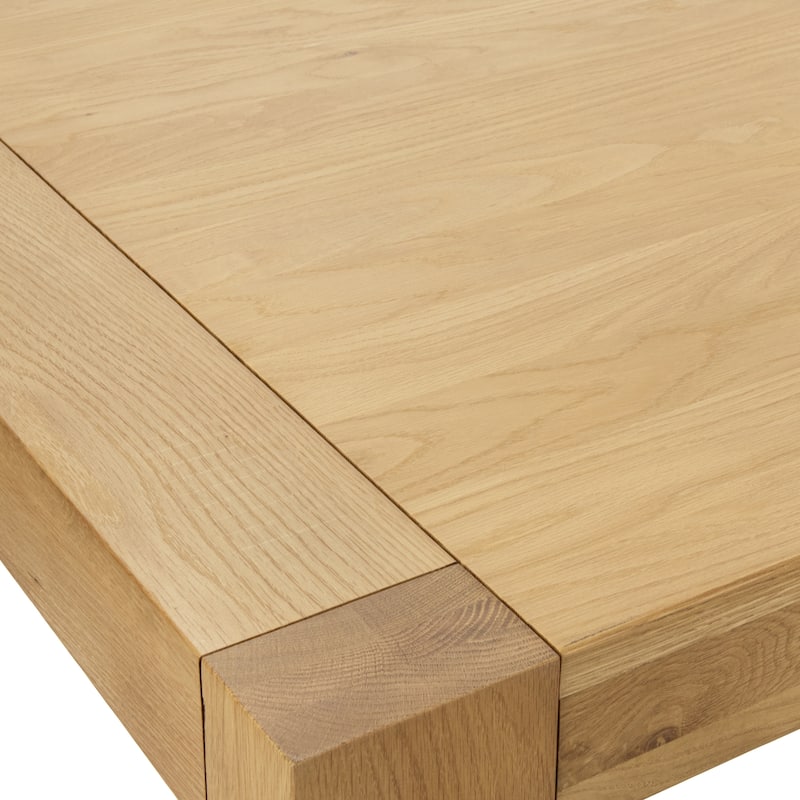 Kosas Home Parsons 84" Oak Wood Dining Table