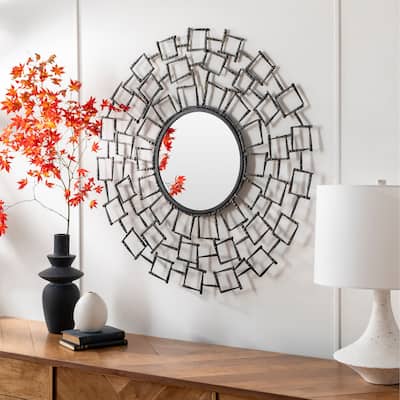 Shree Modern Bronze Mirror - 35"H x 35"W x 1"D