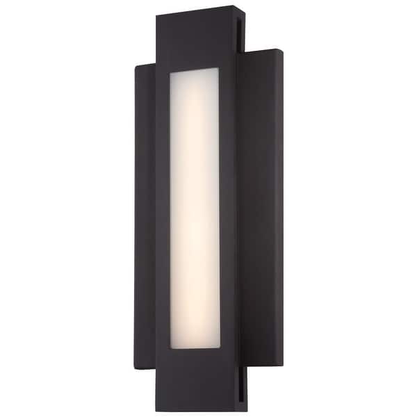 slide 2 of 8, Kovacs LED Outdoor ADA Wall Sconce from the Insert Collection Pebble Bronze
