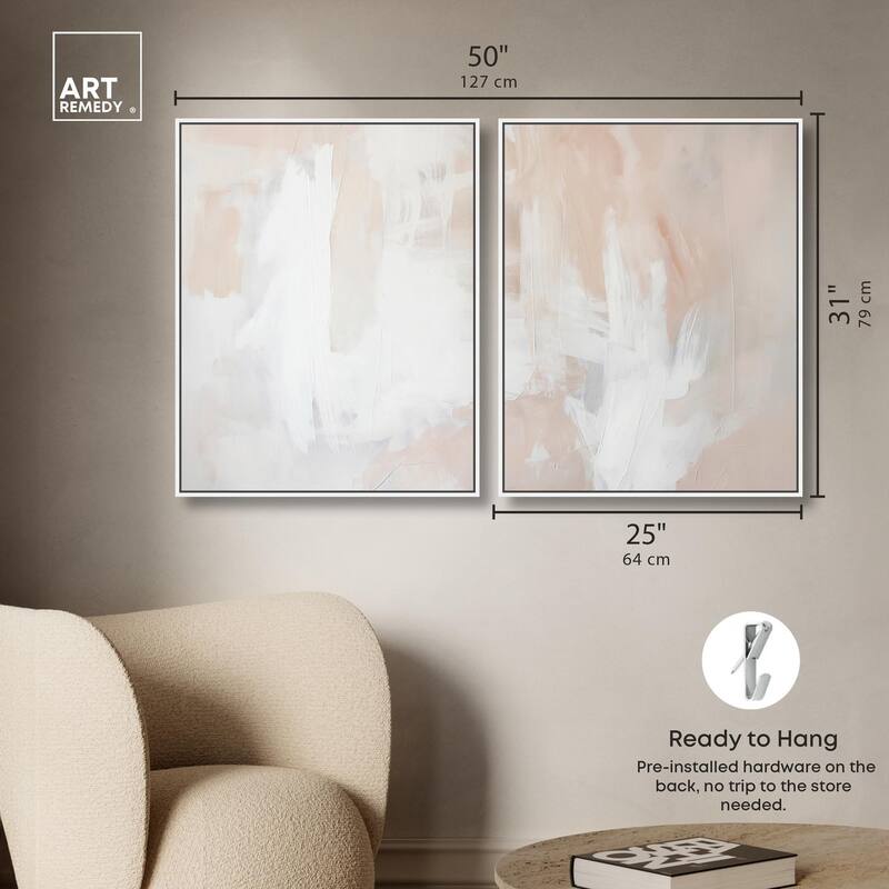 Opalescent Hues I Canvas Set of 2 by Art Remedy