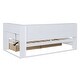 preview thumbnail 6 of 7, Wooden Twin Size DayBed with 2 Drawers Kids Bed with Storage Shelf and USB Charging Ports, White
