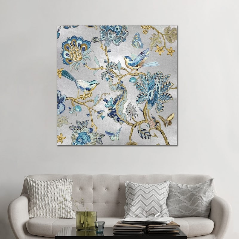 iCanvas "Passing Thru I On Silver" by Renee Campbell Canvas Print