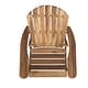 preview thumbnail 21 of 54, Hanlee Acacia Wood Folding Adirondack Chair by Christopher Knight Home - 29.50" W x 35.75" D x 34.25" H