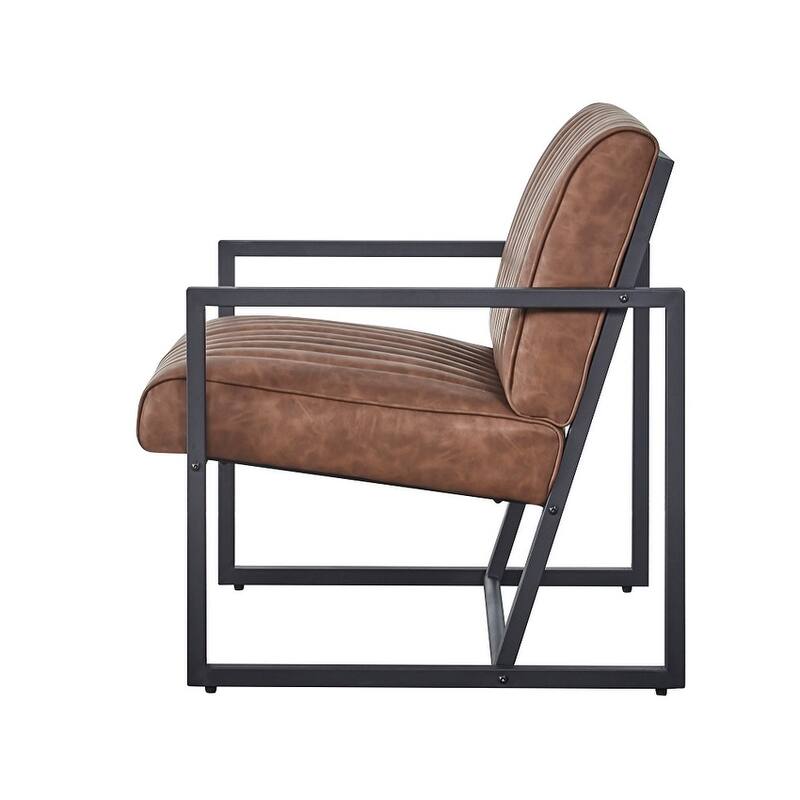 Modern design high quality PU+ steel armchair，for Kitchen, Dining, Bedroom, Living Room