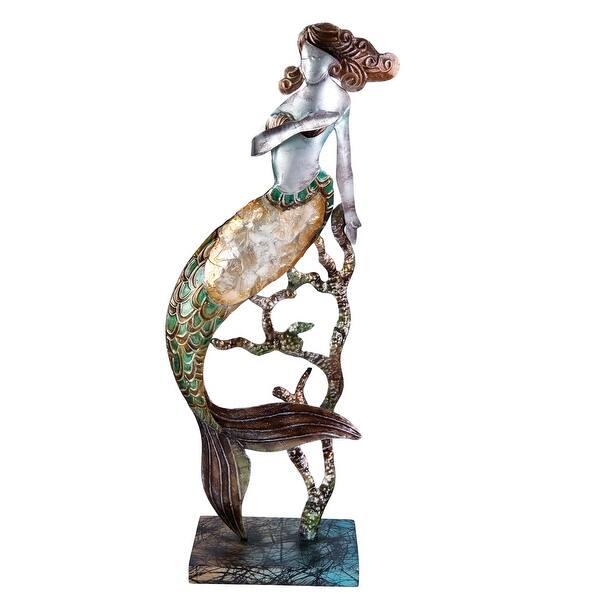 Metal/Capiz Mermaid Left - Bed Bath & Beyond - 40391875