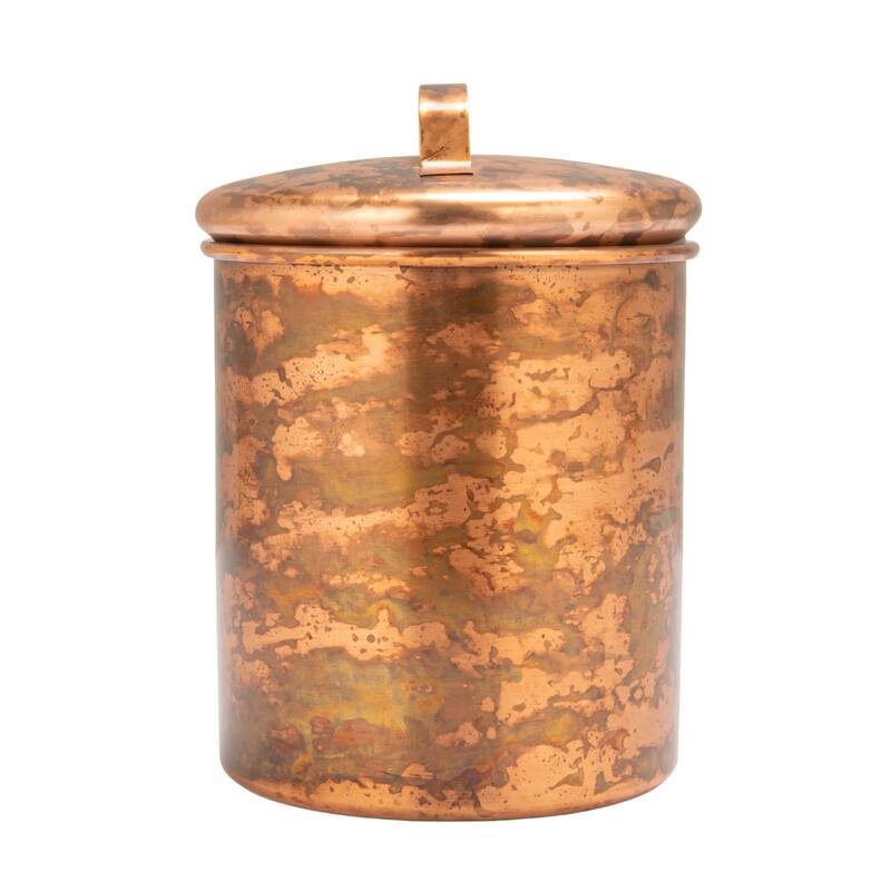 Oxidized Stainless Steel Canister Set - 6.75"L x 6.75"W x 8.75"H