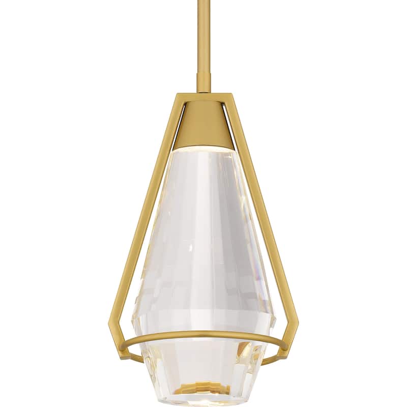 Luca Integrated LED Brushed Gold Mini Pendant