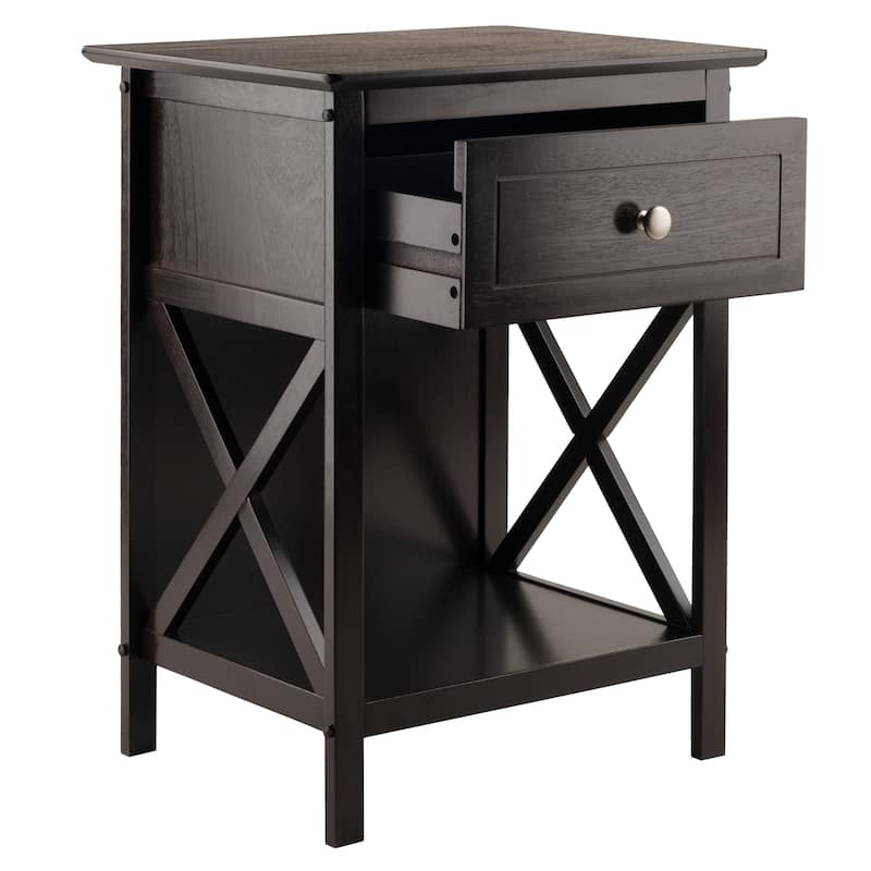 Xylia Accent Table, Nightstand, Coffee - 18.9"W x 14.9"D x 25"H