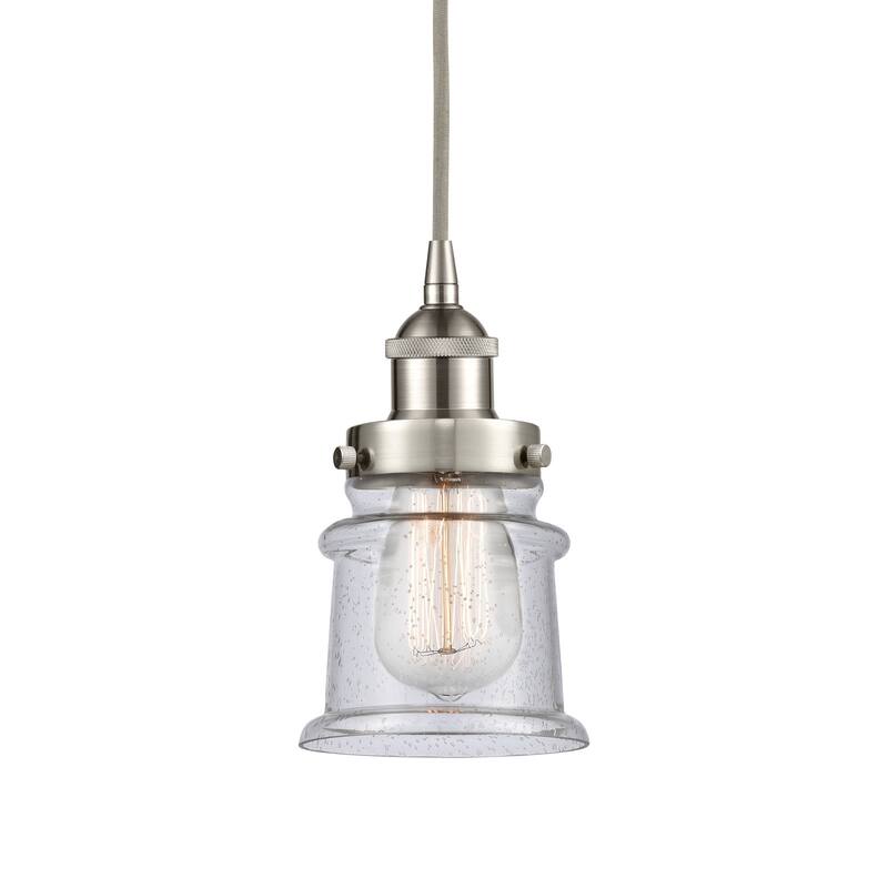Innovations Lighting 616-1PH-9-5 Canton Pendant Canton 5" Wide Mini - Brushed Satin Nickel / Seedy