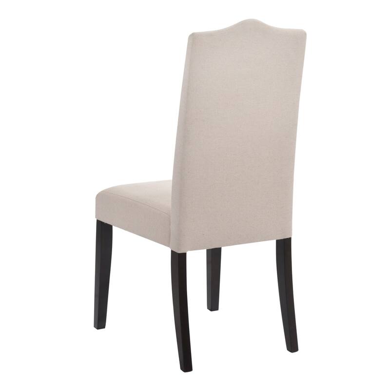 Upholstered Armless Dining Chair - 41.5" - Beige and Brown