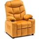 preview thumbnail 35 of 56, MCombo Big Kids Recliner Chair with Cup Holders , Velvet Fabric