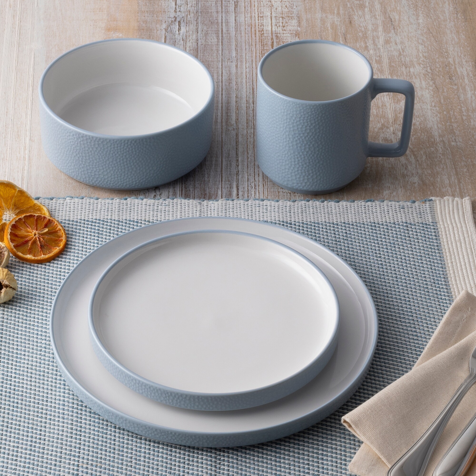 Noritake Colortex Stone Set Of Stax Dinner Plates, 9-3/4