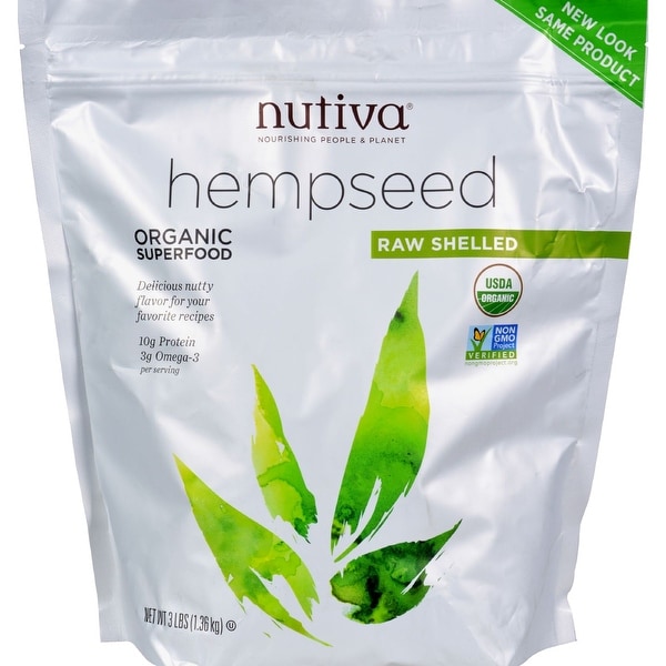Nutiva Organic Shelled Hempseed - 3 lbs