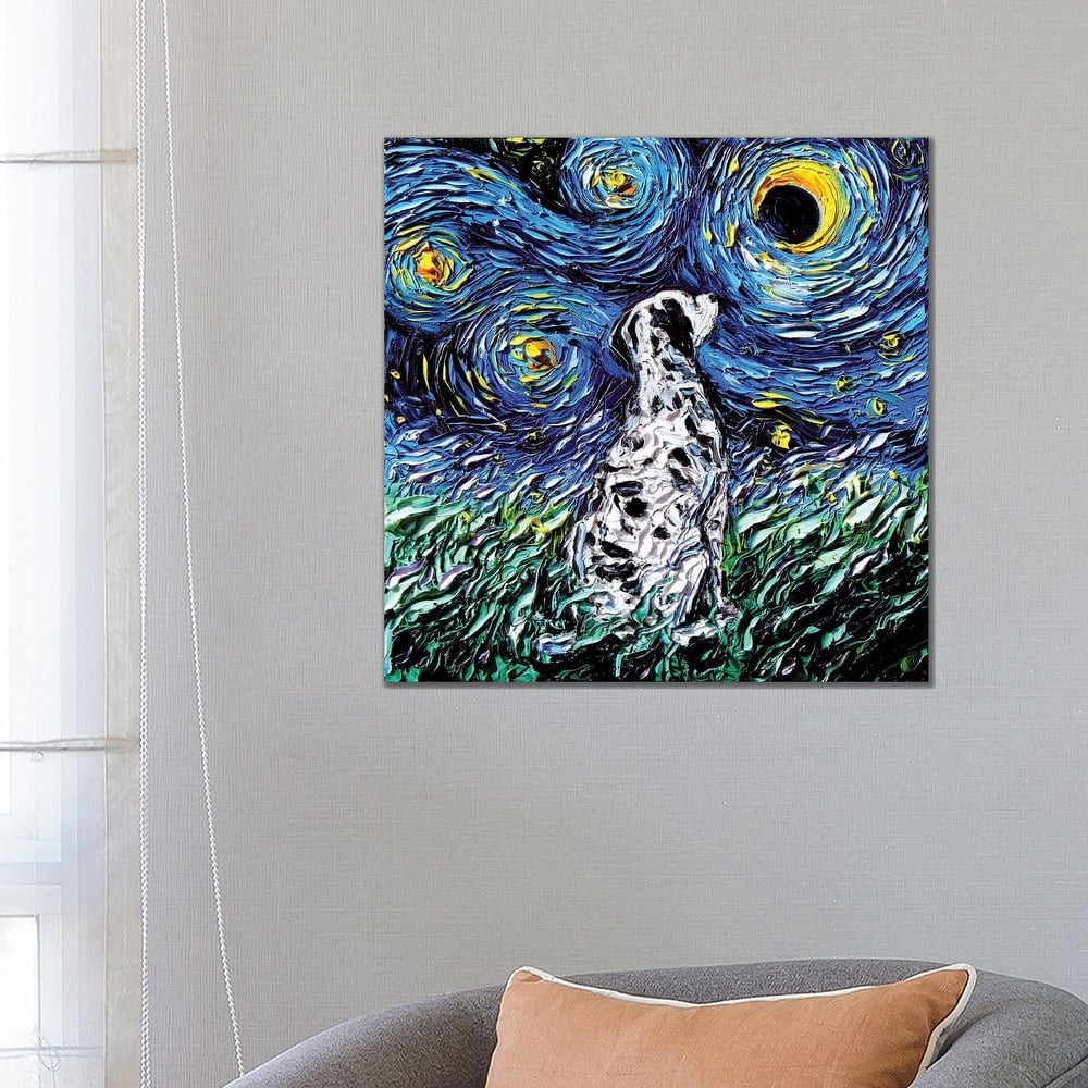 iCanvas "Dalmatian Night" by Aja Trier Canvas Print