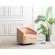 preview thumbnail 69 of 89, WOVENBYRD Classic Barrel Swivel Chair Tan